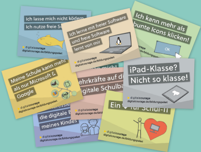 Alle Aufkleber überlappend